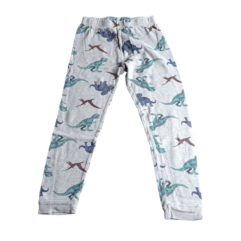 Carters Kids Dinosaur Print Pajama Pants Size 5 100% Cotton Grey